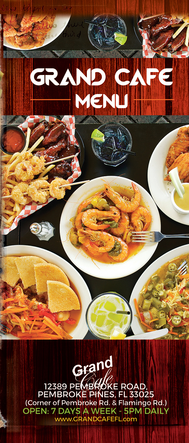 grand cafe food menu